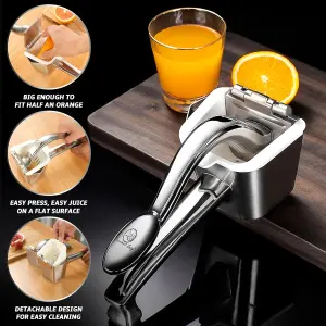 Gourmet Easy Stainless Steel Manual Hand Juicer