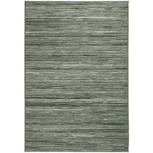 Grey Striped Outdoor Rug, Striped Stain-Resistant Rug For Patio, Deck, Garden, 5mm Modern Outdoor Rug-120cm X 170cm