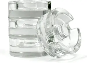 4-Pack Glass Fermentation Weights for Wide-Mouth Jars, 7cm with Easy-Grip Handle, Durable Glass for Pickling, Kimchi