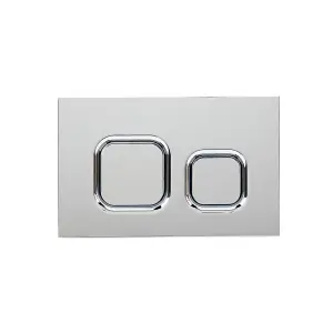 Nes Home Wall Hung Toilet Cistern Frame with Avant Chrome Square Push Button