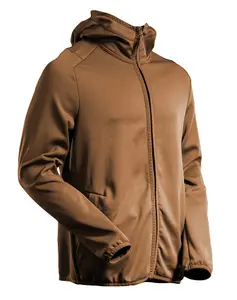 Mascot Customized Microfleece with Hood and Zipper (Nut Brown)  (Medium)