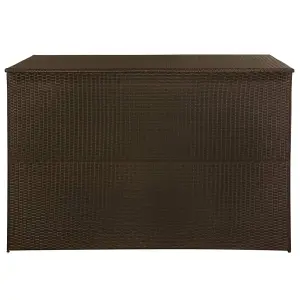 Berkfield Garden Storage Box Brown 150x100x100 cm Poly Rattan