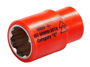 High-Performance 19mm Insulated Drive Socket for Safe Electrical Work