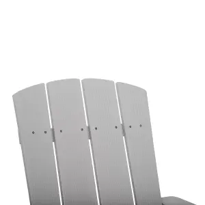 Garden Chair ADIRONDACK Light Grey