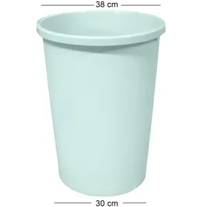 Sage Green 45 Litre Touch Top Bin Ideal Kitchen Bin for Home Garden Office School Bathroom with Touch Top Bin