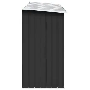 Berkfield Garden Log Storage Shed Galvanised Steel 330x84x152 cm Anthracite