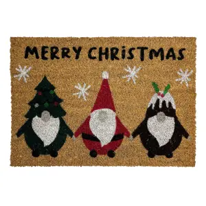 Christmas Multicolour Gonk Door mat, 57cm x 40cm