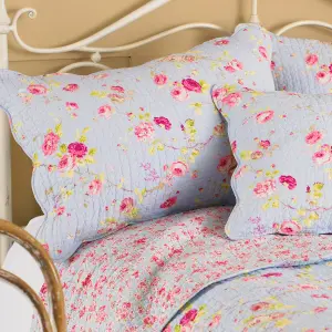 Paoletti Honey Pot Lane Floral Embroidered Pillow Sham