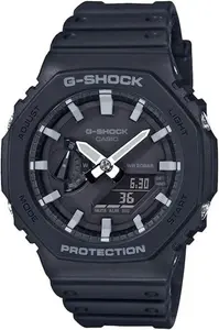 G-Shock GA-2100-1AER G-Steel Black Resin Strap Watch