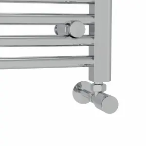 Rinse Modern Bathroom Heated Towel Rail Ladder Radiator 1000x400mm Straight for Bathroom Kitchen Chrome