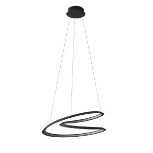 Zahida Sand Black Contemporary 1 Light Warm White LED Ceiling Pendant