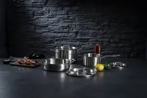 Kuhn Rikon Culinary Fiveply Stainless Steel Induction Safe Saucepan, 16cm/1.7L