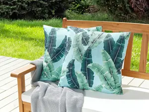 Set of 2 Outdoor Cushions BOISSANO Green