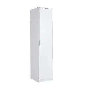 Home Source Phoenix 1 Door Wardrobe White