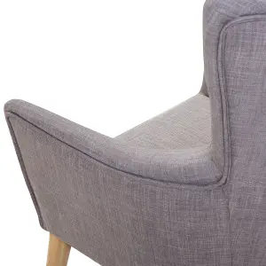 Armchair ANGEN Fabric Light Grey