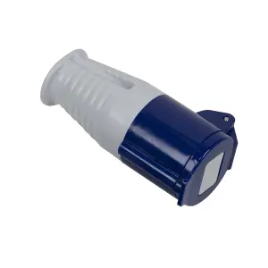 Sealey Blue Socket With 2P+E Connectors 230V 16A IP44 Rated Blue/Grey WC24016