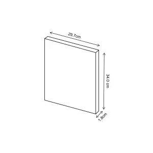 Ethos Matt indigo Drawer front, Pack of 2 (H)340mm (W)297mm (T)18mm