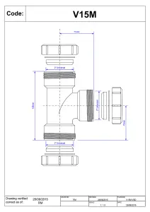 McAlpine V15M 2" Multifit Swept Tee