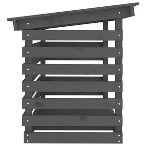 Berkfield Firewood Rack Grey 108x73x79 cm Solid Wood Pine