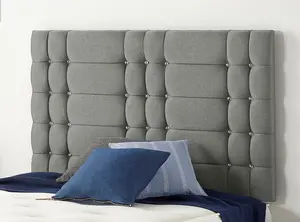 Somnior Bliss Linen Silver 3FT Memory Foam Divan Bed With Mattress & Headboard - Single