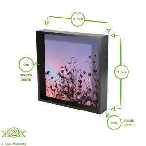 Nicola Spring - 3D Deep Box Photo Frame - 12 x 12"