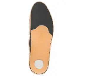 Leather Shoe Insoles with Orthotic Footbed I Insoles with Arch Support and Heel Cushion for Men and Women (UK 4 / 37 EU)