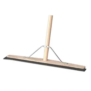 Sealey Rubber Floor Squeegee 24"(600mm) with Wooden Handle BM24RS