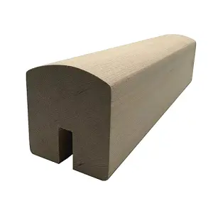 Hemlock Contemporary Handrail 4.2m - 13mm Groove For Square Metal Spindles UK Manufactured Traditional Products Ltd