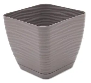 Plant Pot Flowerpot Square Plastic Modern Decorative Small Medium Large Stone 17cm