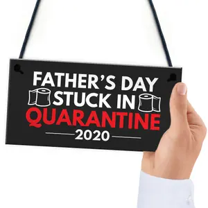 Red Ocean Quarantine Gifts For Fathers Day Novelty Plaque Gift For Dad Funny Gifts For Him