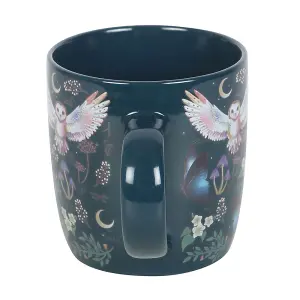 Something Different Night Flight All-Over Print Ceramic 320ml Mug Green/Beige/Blue (One Size)