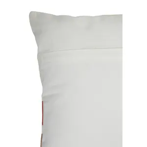 Bosie Ozella Red And White Tonal Cushion