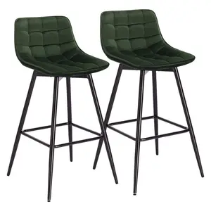 64 cm bar chair Heyman (Set of 2) Dark Green