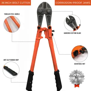 36" Cable Cutter For Carbon Steel Bolt Wire  Bolt Cutter Heavy Duty Blade