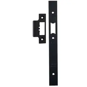 Forend Strike & Fixing Pack Suitable for DIN Security Latch Matt Black