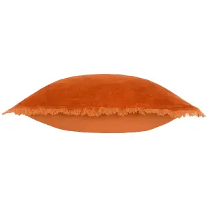 Yard Jaye Velvet Fringed Feather Rich Cushion