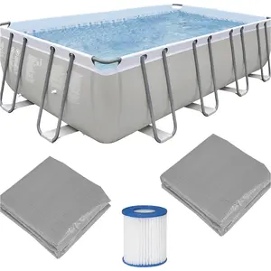 5.5x3m Premium Garden Swimming Pool Set with Pump and Accessories for Kids