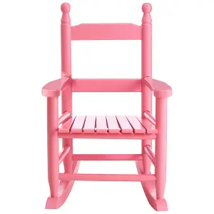 Interiors by Premier Pink Rocking Chair, Non-Harmful Children's Chair, Easy to Balance Kiddie Chair, Adjustable Playroom Chair