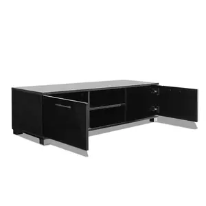 Berkfield TV Cabinet High-Gloss Black 120x40.3x34.7 cm