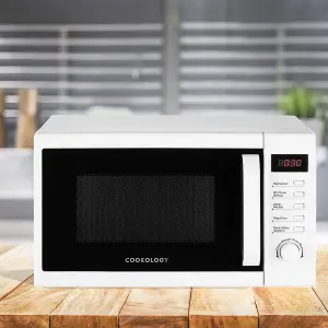 Cookology 800W Microwave 20L Digital Freestanding - CFSDI20LWH White