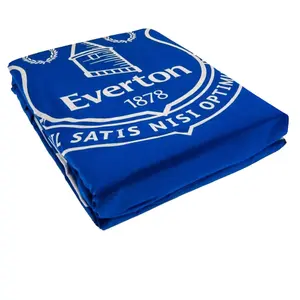 Everton FC Pulse Single Duvet Cover And Pillow Case Set Blue (One Size)