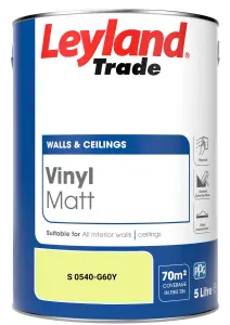 Leyland Trade Vinyl Matt Walls & Ceilings Emulsion Paint (S 0540-G60Y) 5L