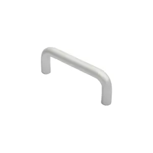 4x Rounded D Shaped Bar Handle 150mm x 19mm Diameter Satin Anodised Aluminium