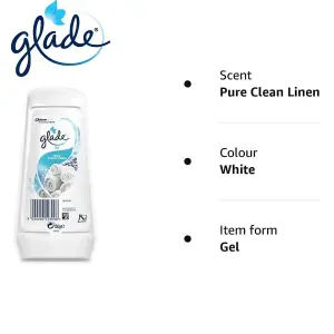 Glade Gel Air Freshener Clean Linen 150g (Pack of 12)