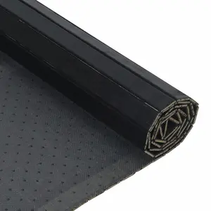 Rug Rectangular Black 100x400 cm Bamboo