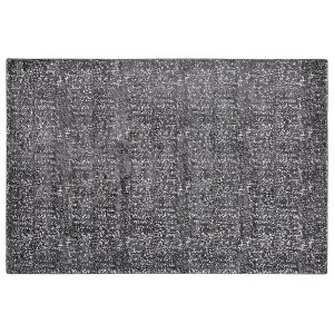 Viscose Area Rug 160 x 230 cm Grey and Silver ESEL