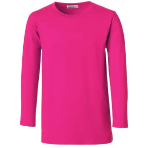 Long-Sleeved Top - basic wear for men - pink M