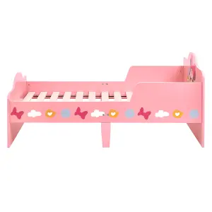 Disney Princess Toddler Bed: Sturdy Engineered Wood Construction, Fits 140cm x 70cm Mattress (Mattress not included)