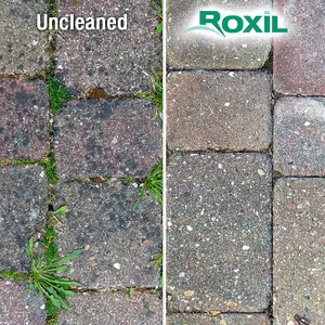 Roxil 100 Green Mould, Algae & Lichen Killer - 1 x 5L & Sprayer - Restore The Appearance of Your Patio, Decking, Fence or Paving