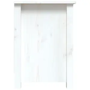 Berkfield TV Cabinet White 103x36.5x52 cm Solid Wood Pine